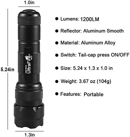 BRILLIANT 1200 Lumens UltraFire 502z