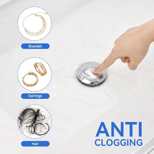 ADKADI 2-in-1 Sink Drain Stopper
