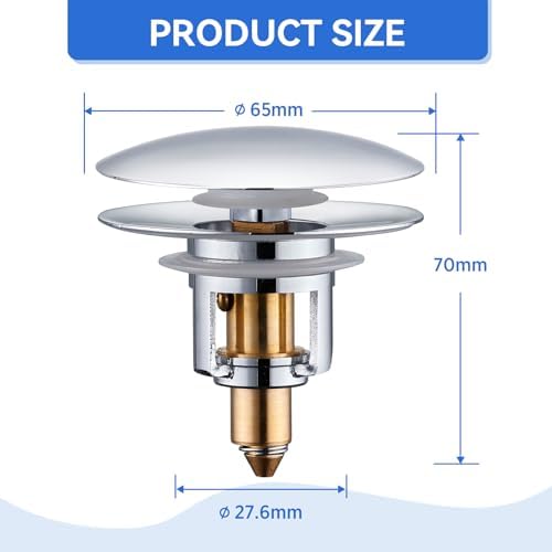 ADKADI 2-in-1 Sink Drain Stopper
