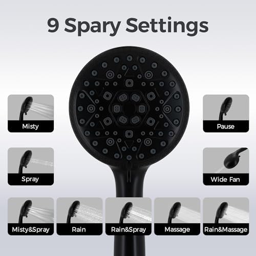 VANCOCO Premium Handheld shower head for Families