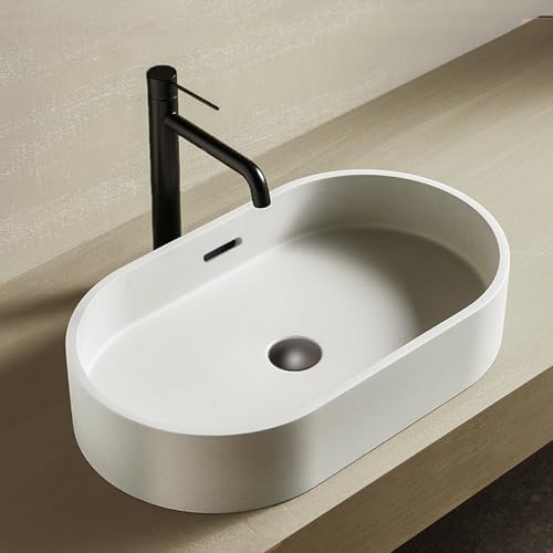 Clog-Free Bath Sink with Strainer Basket Oil Rubbed Bronze