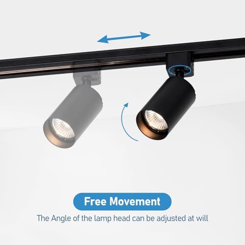Hiiglxii 5-Light Track Lighting Kit with 13FT Power Cord