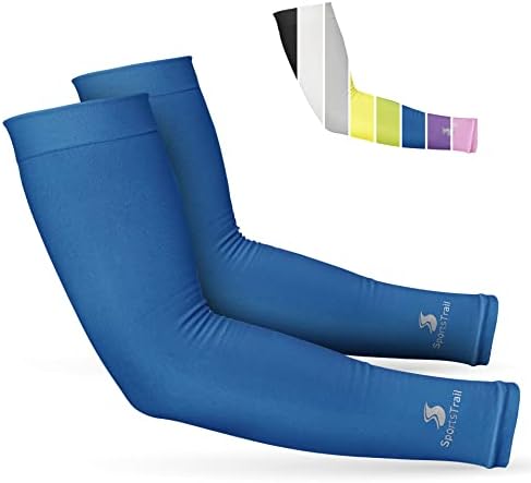 Cooling Arm Sleeves UV Protection Stretch-Fit for Sports