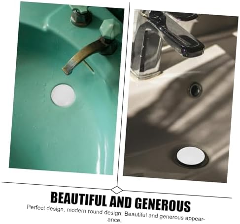 DECOMELODY White Ceramic Sink Drain Filter
