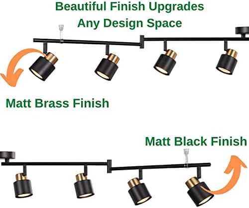 8-Light Adjustable Ceiling Track Lighting Kit
