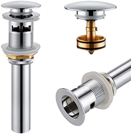 KOKOSIRI Bathroom Sink Drain with Detachable Hair Catcher