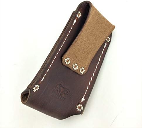 Leather Flashlight Holster for Nebo Slyde Dark Brown