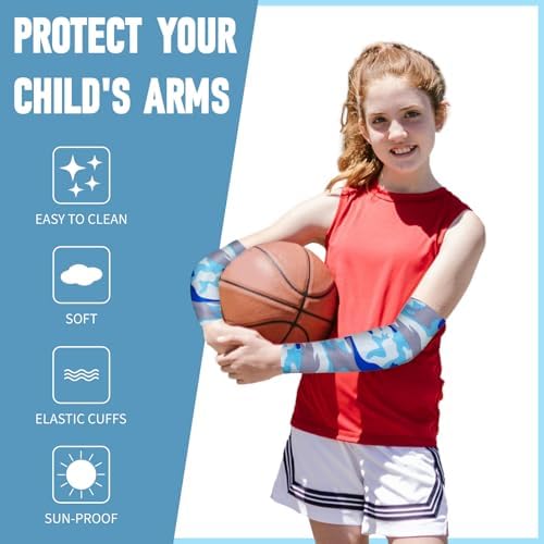 HLDGRAS Comfortable Arm Sleeves for Kids UV Protection Compression