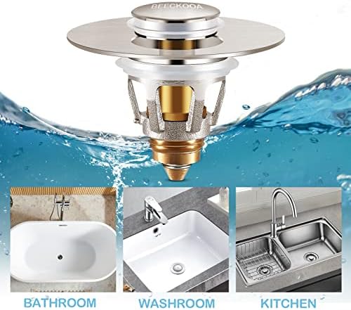 BEECKOOAHigh-Quality Bath Sink Plug With Anti-Clog Function for Efficient Drainage
