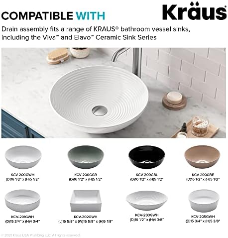 Kraus Extendable Sink Drain Stainless Steel 10 34 Overall Length