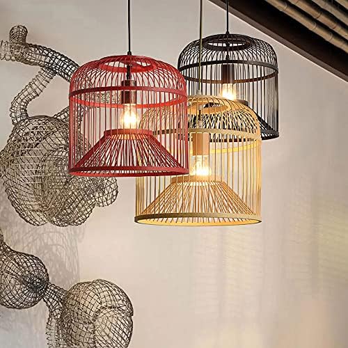 Stunning Bamboo Pendant with Adjustable Height