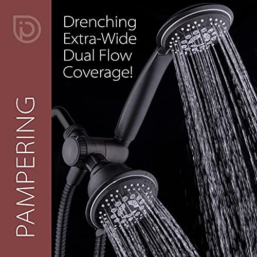 Stainless Steel 24-Setting Handheld Rain Shower Combo