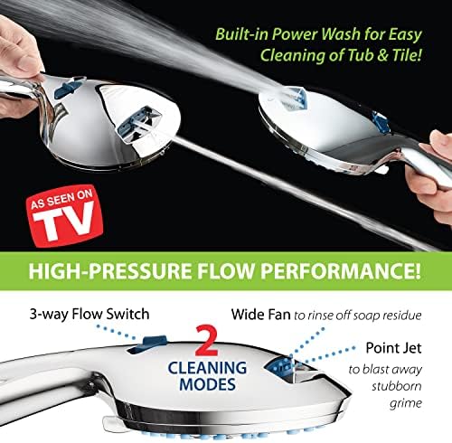 Hotel Spa AquaCare High Pressure Handheld Rain Shower Head Combo
