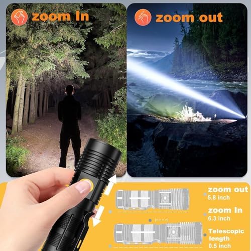 Last Light 20000 Lumens Spotlight Flashlight for Hiking Survival