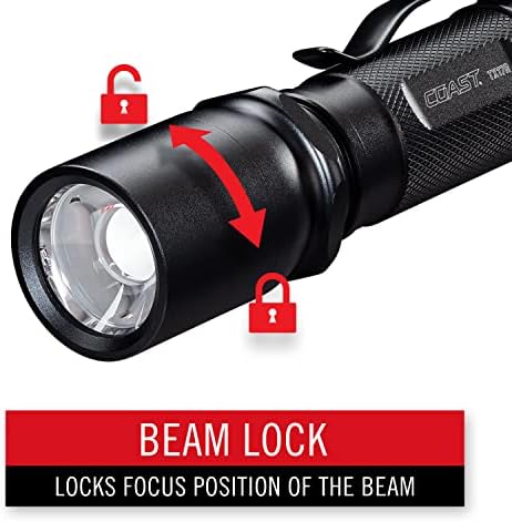 Coast TX17R Rechargeable Flashlight with Spot and Flood Durable Aluminum Build