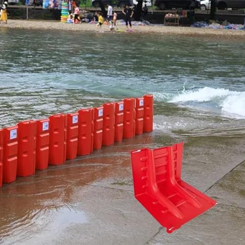 Flood Protection Barrier L-Shape ABS Plastic 6PCS