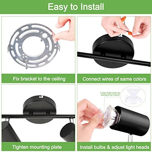Modern 6-Light Track Lighting Kit