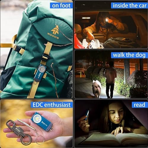 G2 Mini Flashlight Keychain Rechargeable 500 Lumens 5 Modes