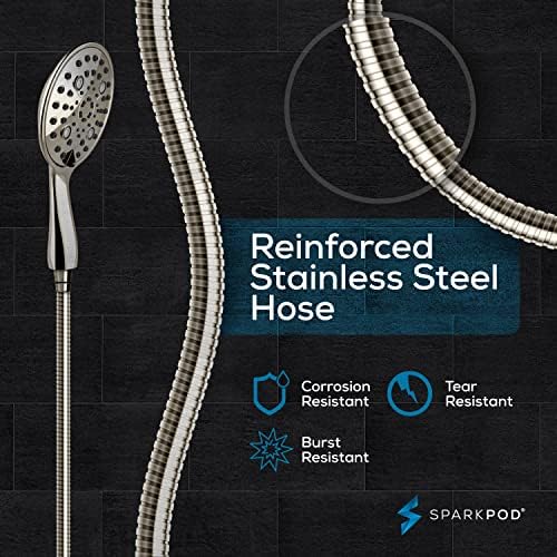 Luxury-Designed 6-Inch Handheld Shower Head with Anti-Clogging Jets