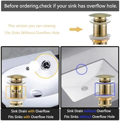 Reliable Gold-Finished Sink Drain for Home Use