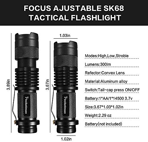 Modoao 30-Piece LED Flashlight Set for Camping and Hiking