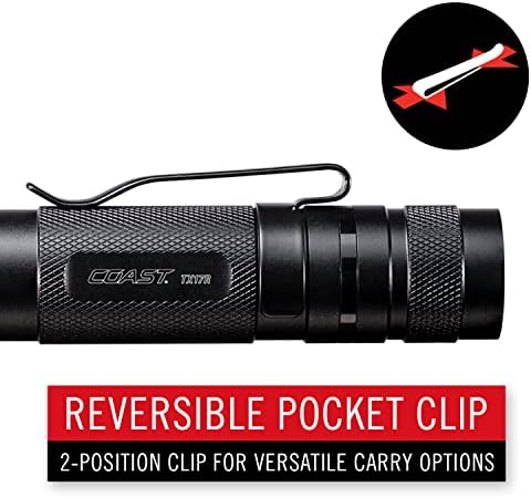 Coast TX17R Rechargeable Flashlight with Spot and Flood Durable Aluminum Build