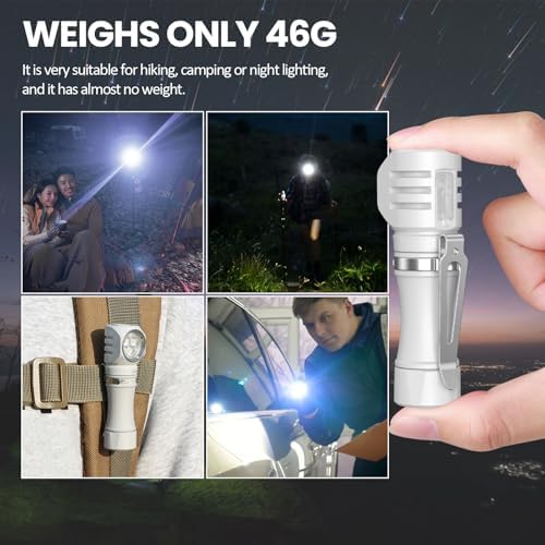 Wurkkos Rechargeable Flashlight 1200 Lumens Magnet Headlamp