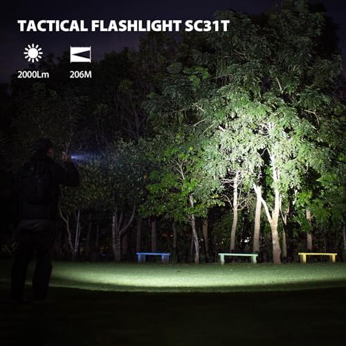 Tactical flashlight with Rechargeable Diffuser
