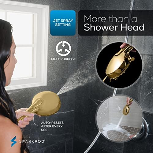 Rain shower experience with 9 spray settings