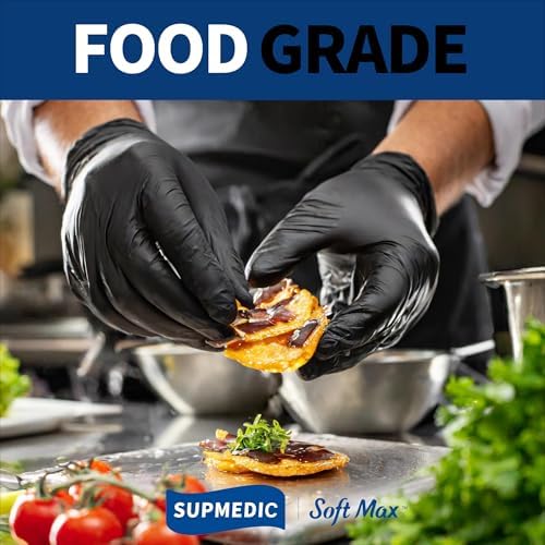 Supmedic Nitrile Gloves Latex-Free Powder-Free for Medical Cooking