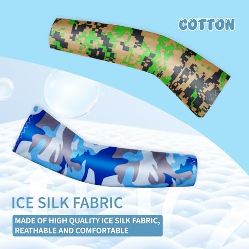 HLDGRAS Comfortable Arm Sleeves for Kids UV Protection Compression