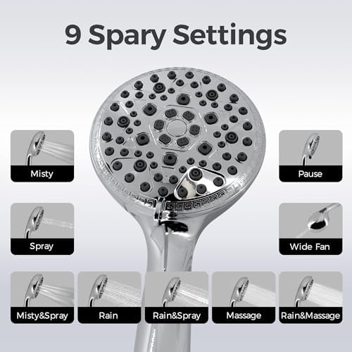 VANCOCO 9-Mode Boost Handheld Shower Head