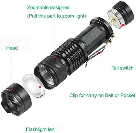 Single Mode Green LED Flashlight for Hunting Night Observation