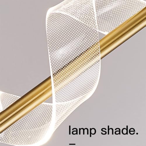 Nordic Creative Bedroom Pendant Light Acrylic Spiral Chandelier