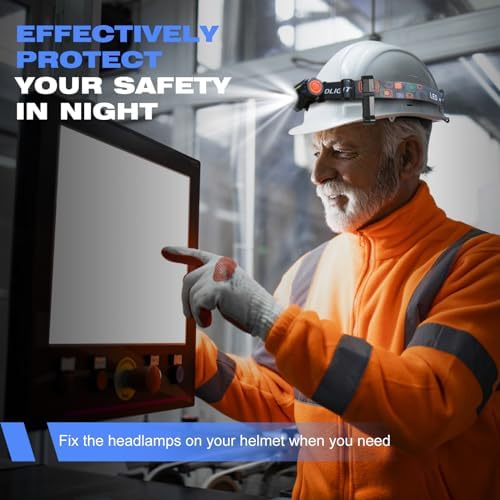 20-Piece Hard Hat Light Clips Safety Security