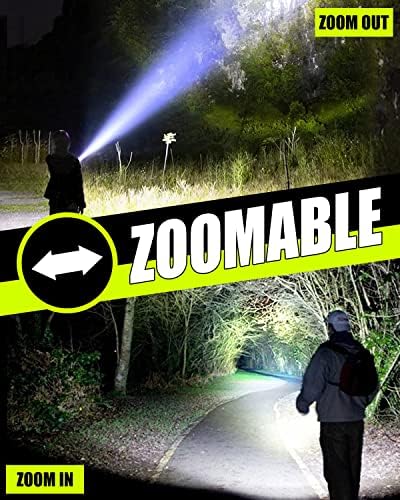 Victor Rechargeable LED Flashlight 10000 Lumens Waterproof 10-Hour Battery