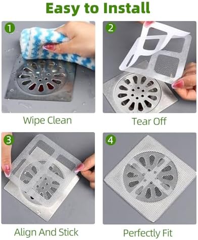 Disposable 4 x 4 Square Shower Drain Cover