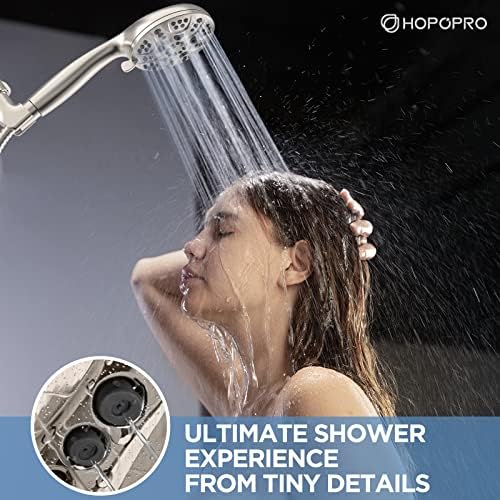 HOPOPRO 6-Mode High Flow Handheld Shower Head Set