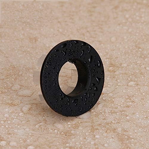 Adjustable Overflow Bath Sink Drain Brass Cover Matte Black