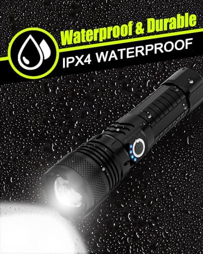 Victor Rechargeable LED Flashlight 10000 Lumens Waterproof 10-Hour Battery