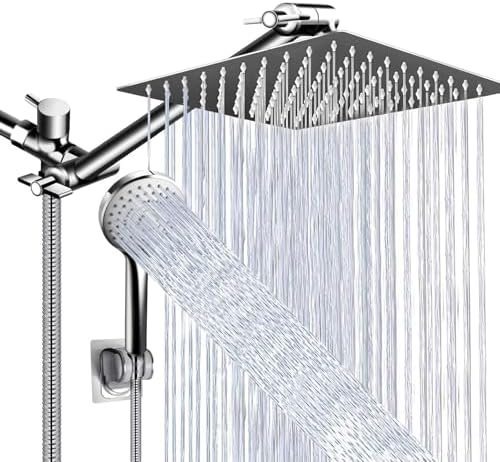 Vivid 10 Adjustable Shower Head Multiple Modes Rainfall All-in-One Bathroom Fixture
