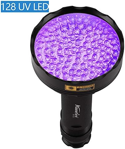 ALONEFIRE UV Flashlight 395nm Woods Lamp Anti-Spatter