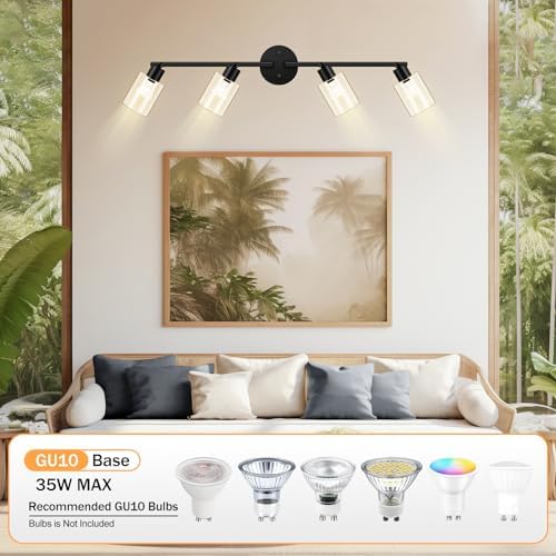 BoostArea 4-Light LED Track Lighting Kit