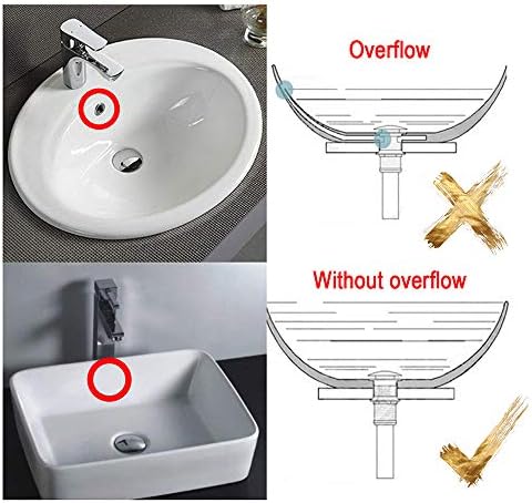 Gaosin Solid Brass White Bathroom Faucet Sink Drain Stopper