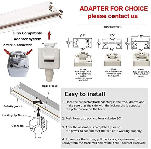 Adjustable Height J-Type Track Lighting