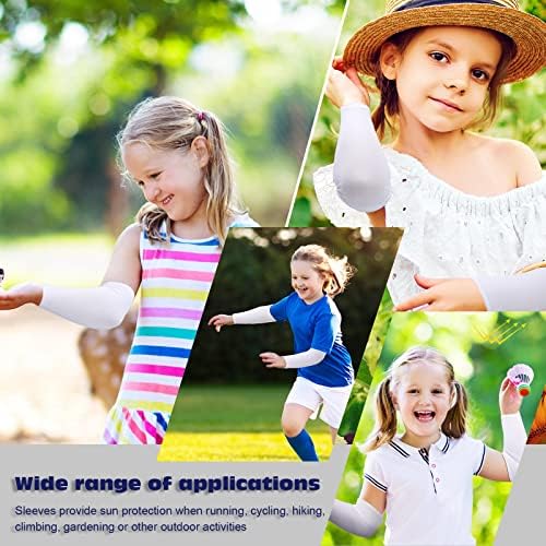 Satinior Kids Arm Sleeves - Cooling Compression for Baseball More