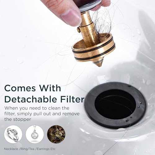 FORIOUS 304 Stainless Steel Sink Drain