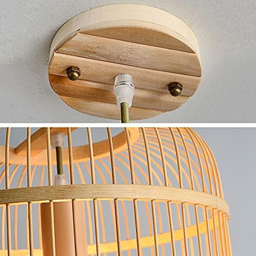 Stunning Bamboo Pendant with Adjustable Height