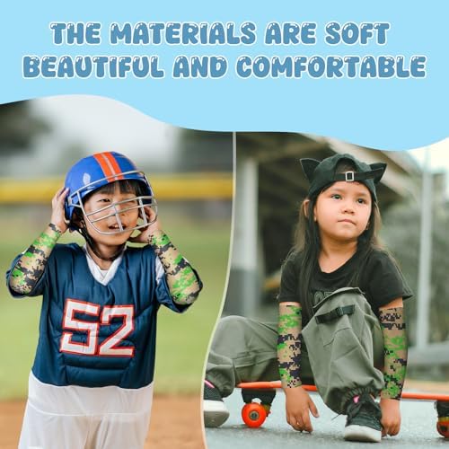 HLDGRAS Comfortable Arm Sleeves for Kids UV Protection Compression