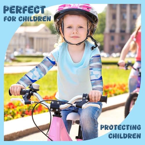 HLDGRAS Comfortable Arm Sleeves for Kids UV Protection Compression